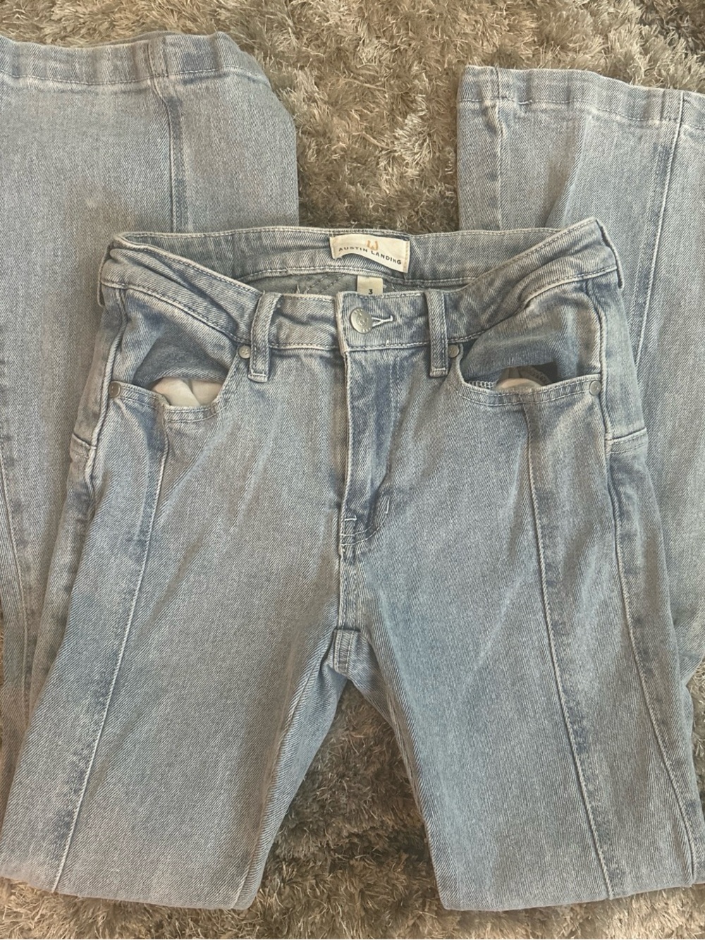 Flared Mid to Low Waisted Jeans
